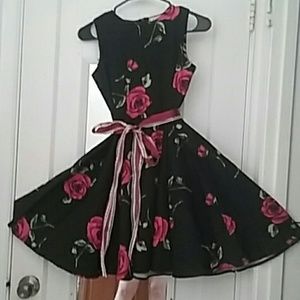 Rockabilly simple swing dress
